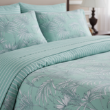 Tropical Mint Palm Bedsheet
