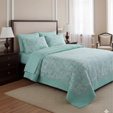 Tropical Mint Palm Bedsheet