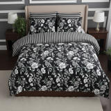 Black Botanical Bold Comforter