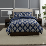 Royal Blue Trellis Comforter
