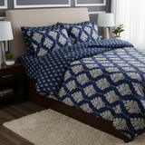 Royal Blue Trellis Comforter